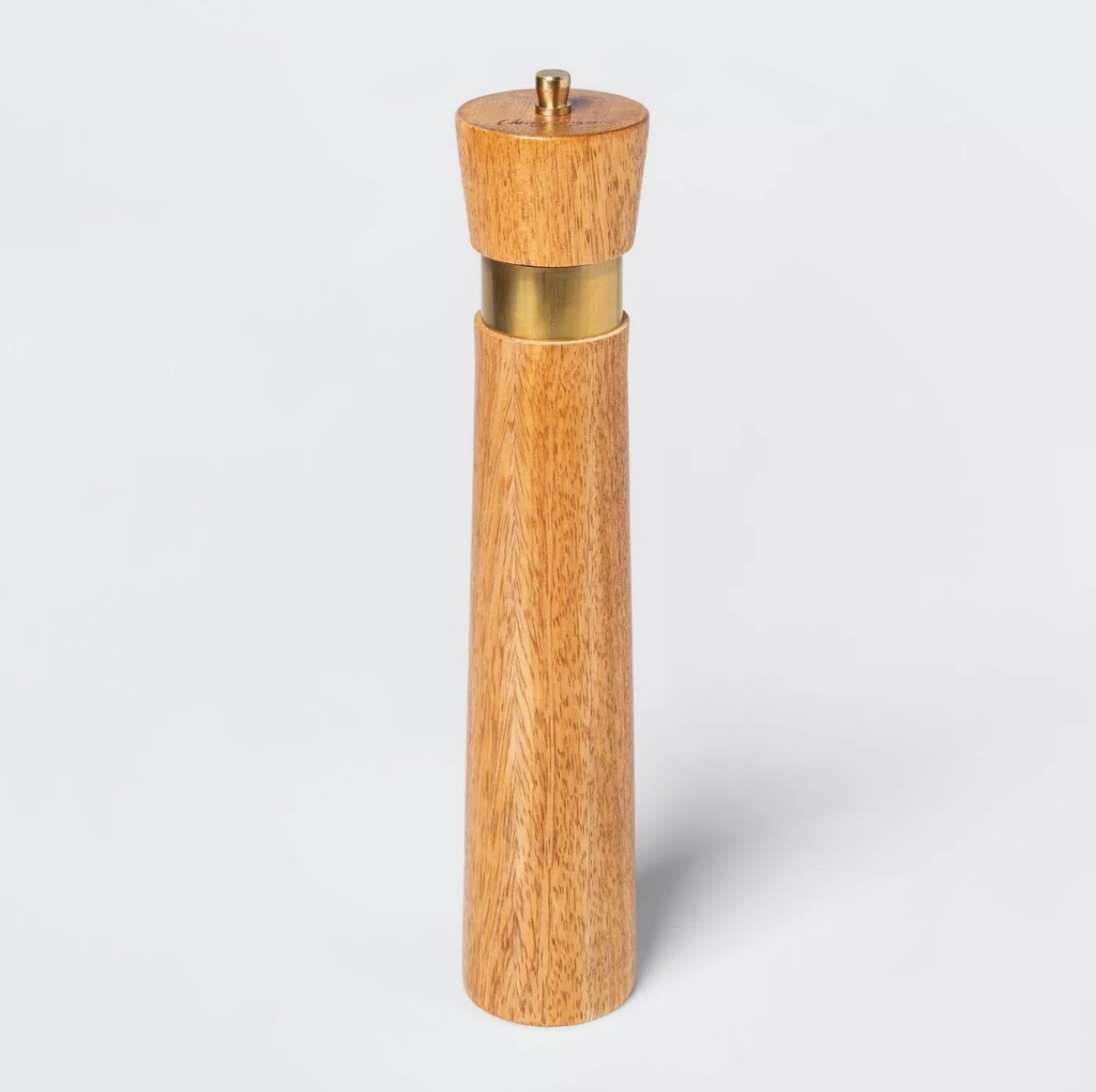 wooden pepper grinder