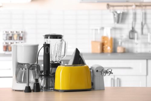 kitchen appliances on kitchen counter