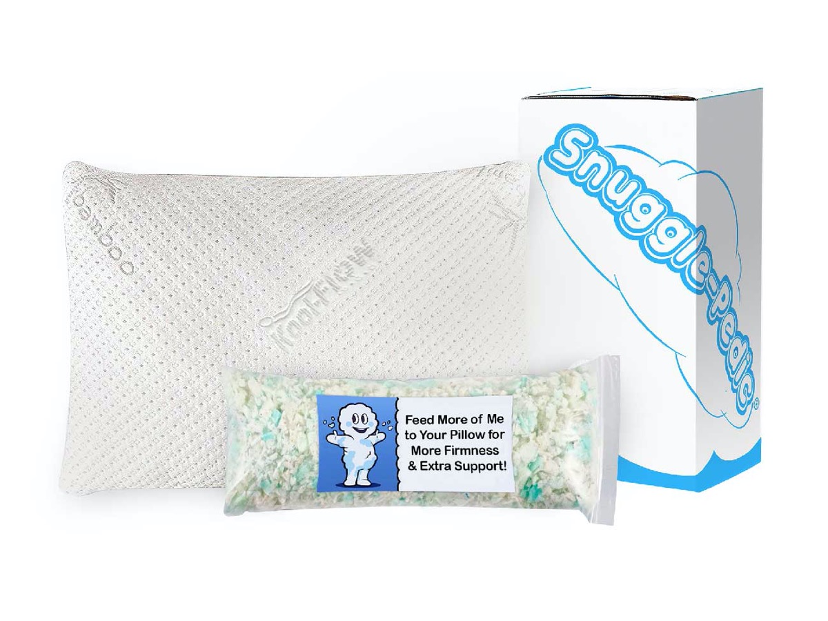 white snuggle-pedic pillow