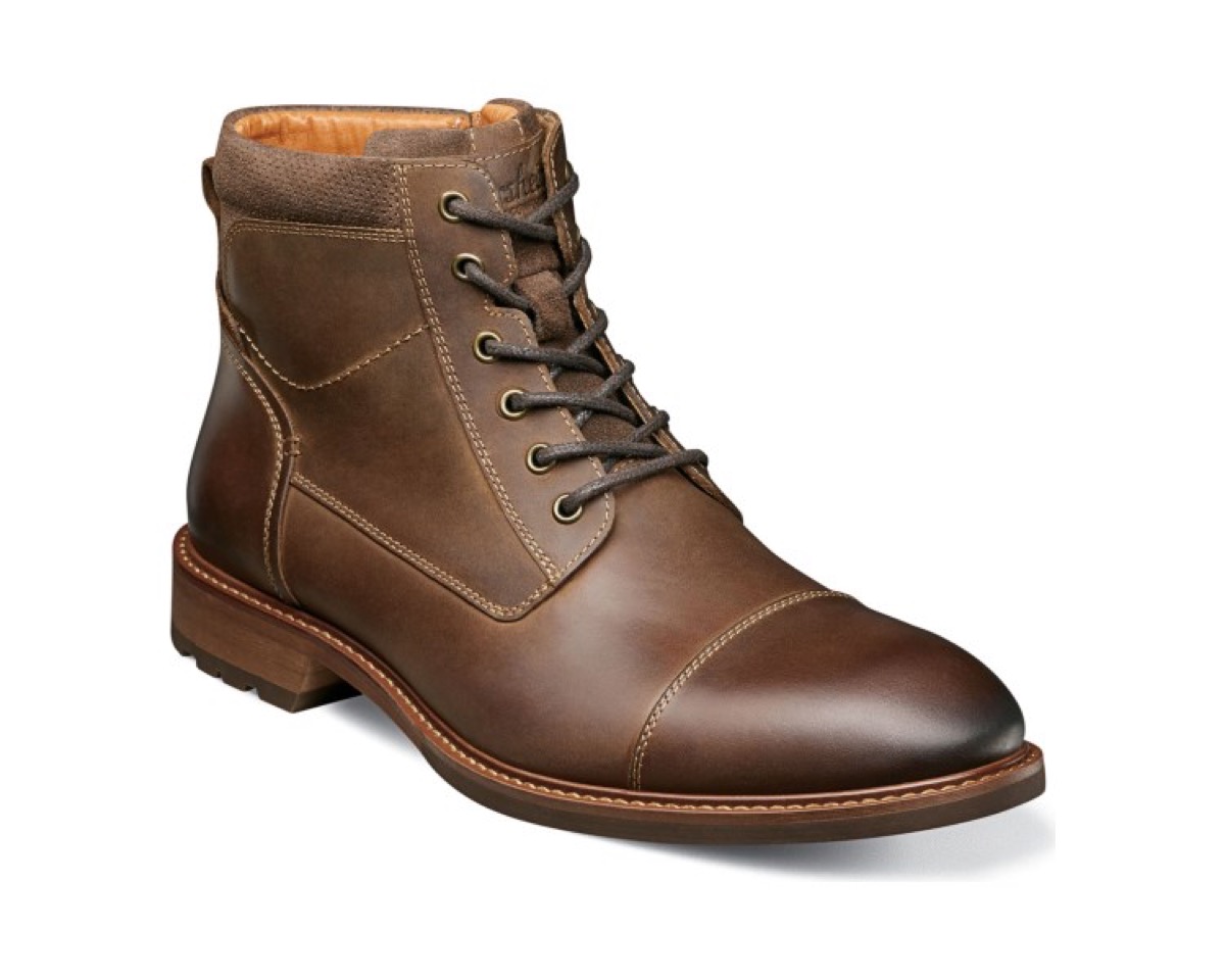 brown leather boots