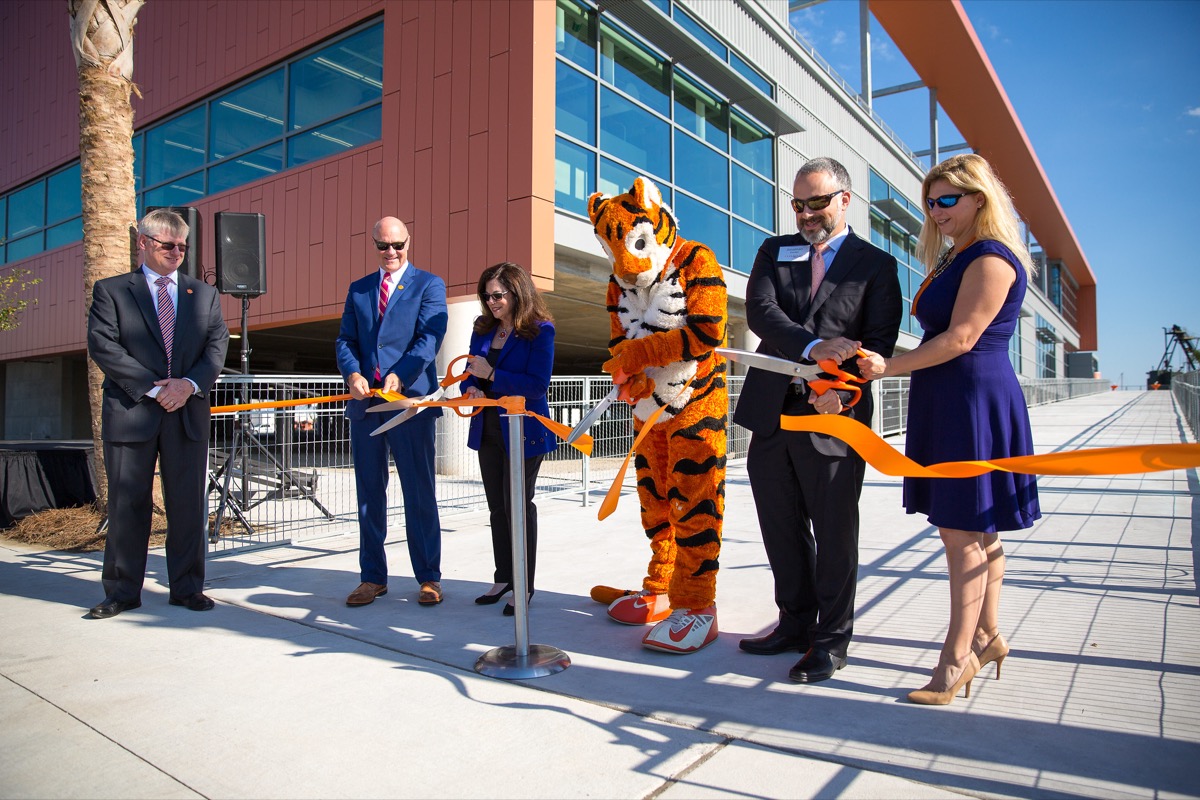 Clemson University opens the Zucker Family Graduate Education Center in North Charleston, SC. The $21.5 million, 70,000 square foot facility is home to master's degrees and doctorate in an array of engineering and IT-related fields.