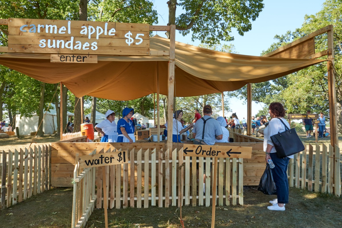 Johnny Appleseed festival booth