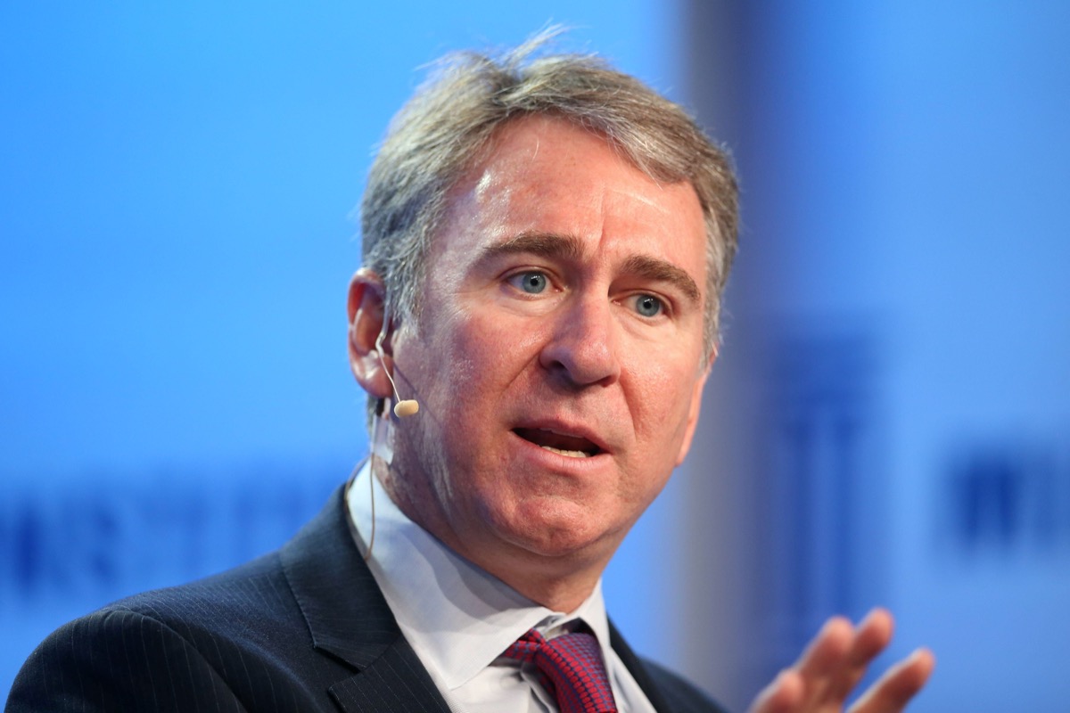 Ken Griffin, Founder and Chief Executive Officer of Citadel, speaks during the Milken Institute Global Conference in Beverly Hills, California, U.S., May 1, 2017.