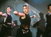 Madonna performing in 1984