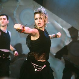 Madonna performing in 1984