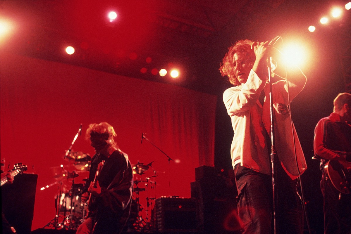 Pearl Jam performing in 1995