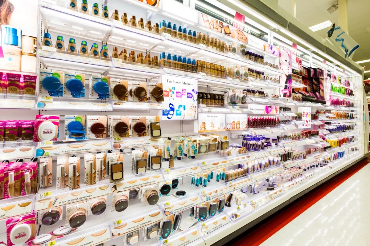 Target cosmetics aisle