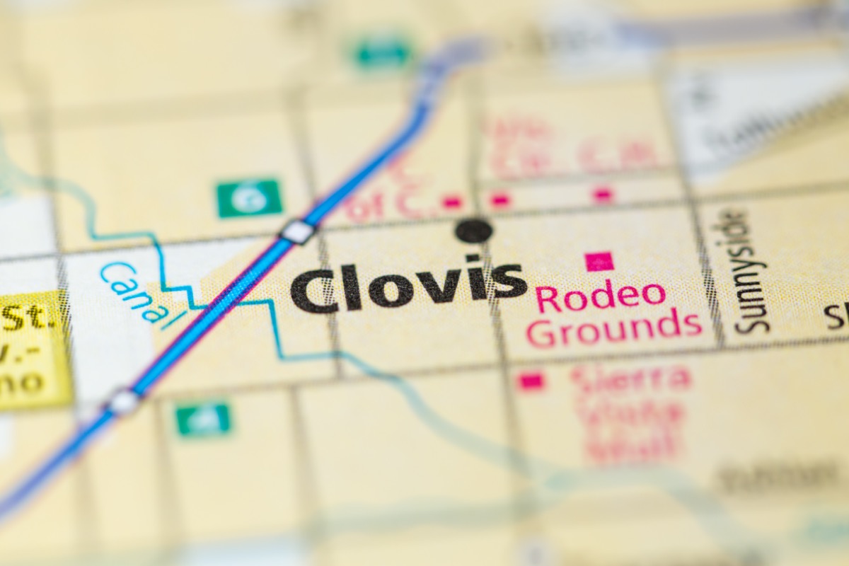 clovis california map