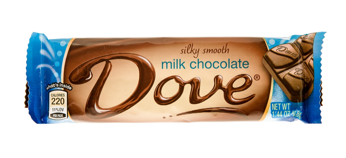 dove milk chocolate bar