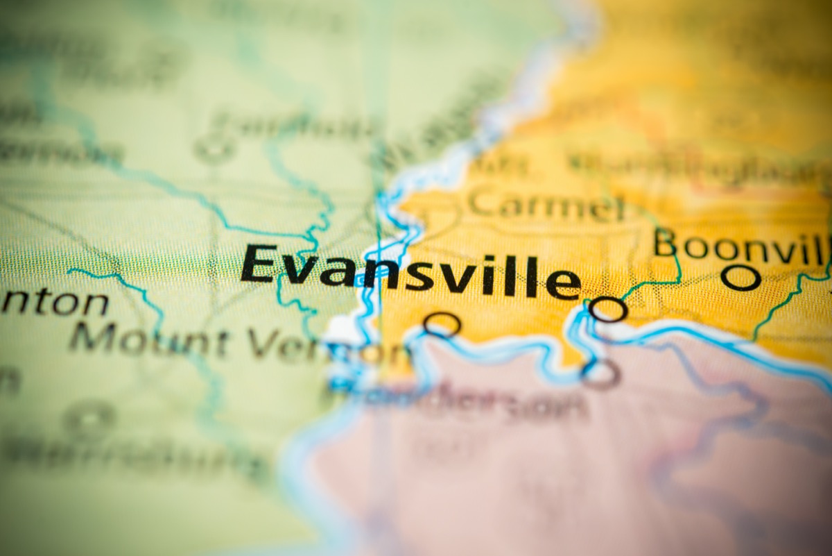 evansville map