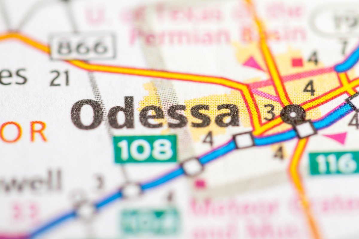83. Odessa, Texas. 
