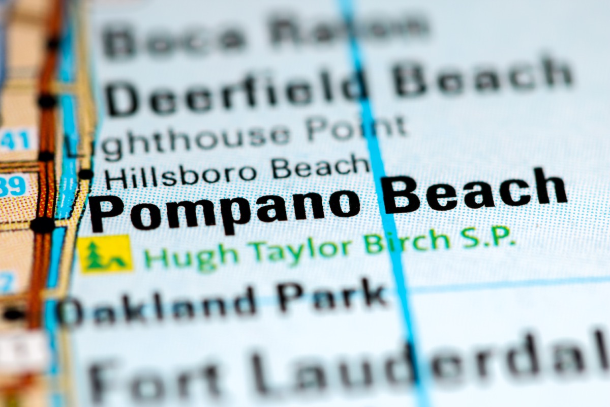 pompano beach map