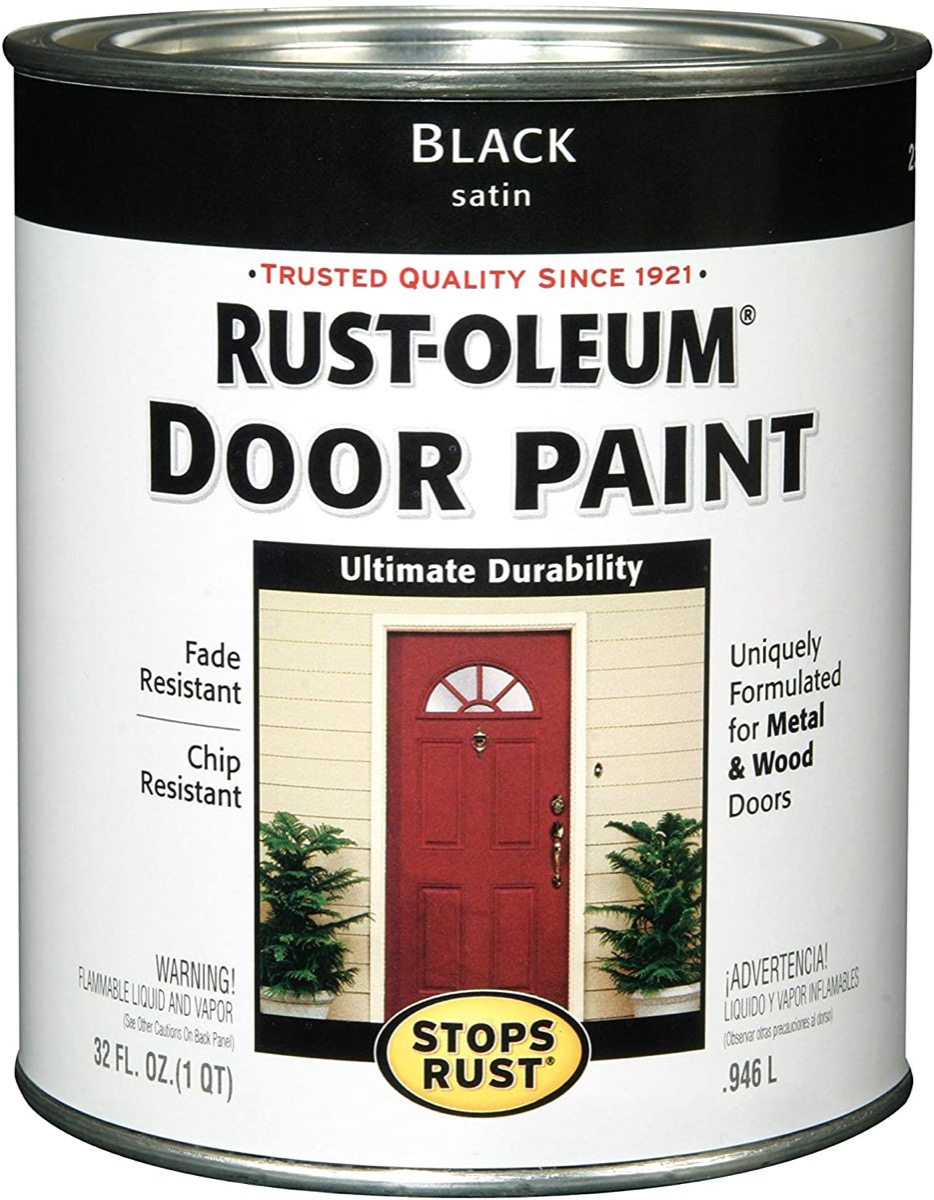 rustoleum black door paint