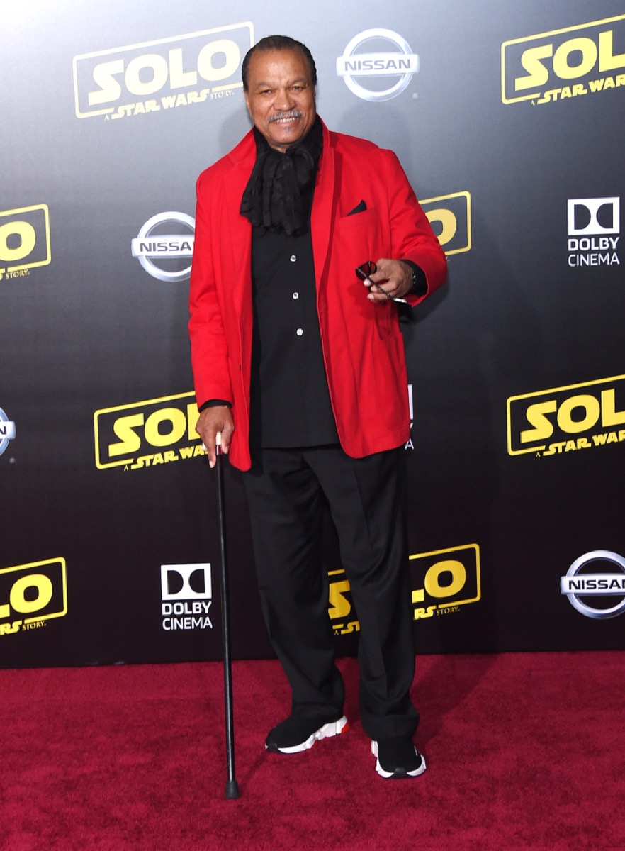 billy dee williams on the red carpet