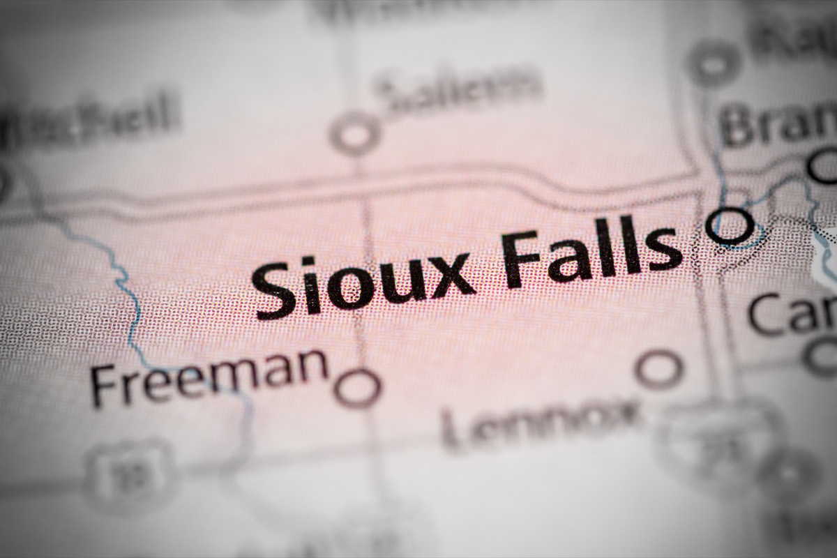sioux falls map