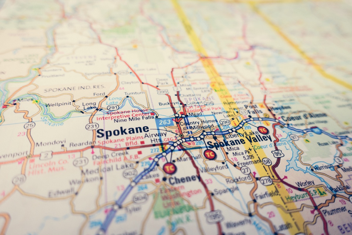 spokane map