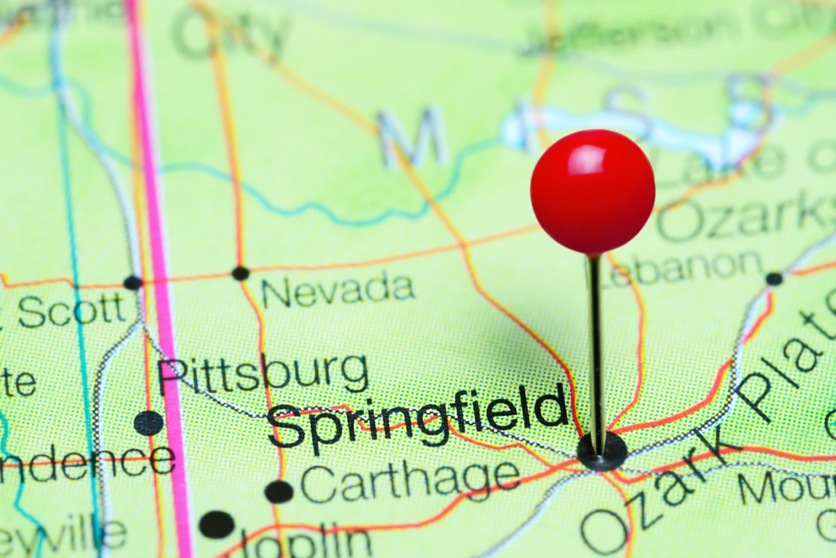 Springfield Missouri map