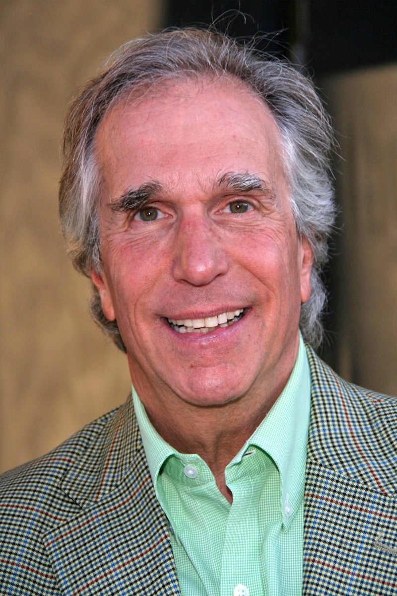 Henry Winkler wears a green shirt and plaid jacket at a party for Primetime Emmy Nominees in 2007
