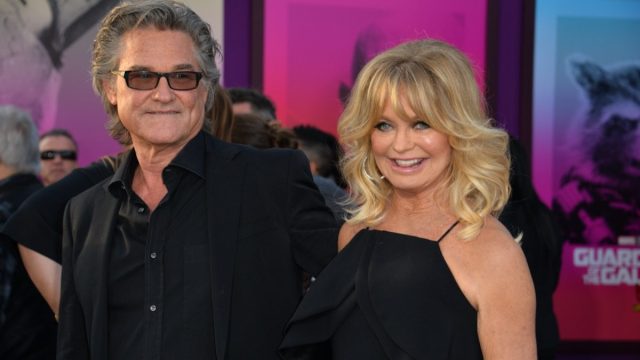Kurt Russell and Goldie Hawn at the "Guardians of the Galaxy Vol. 2" premiere in 2017