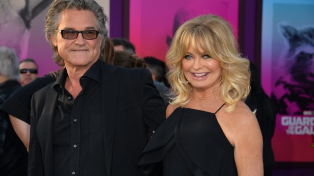 Kurt Russell and Goldie Hawn at the "Guardians of the Galaxy Vol. 2" premiere in 2017