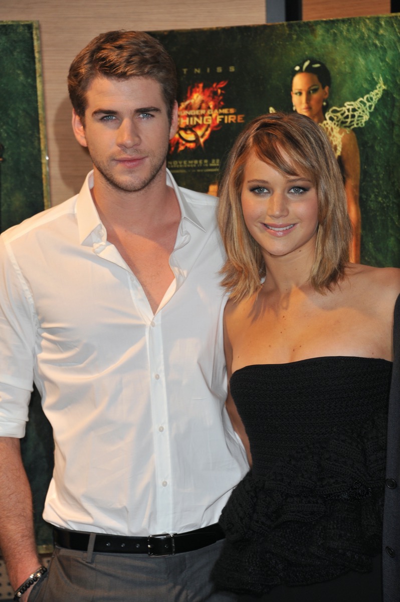 Liam Hemsworth and Jennifer Lawrence
