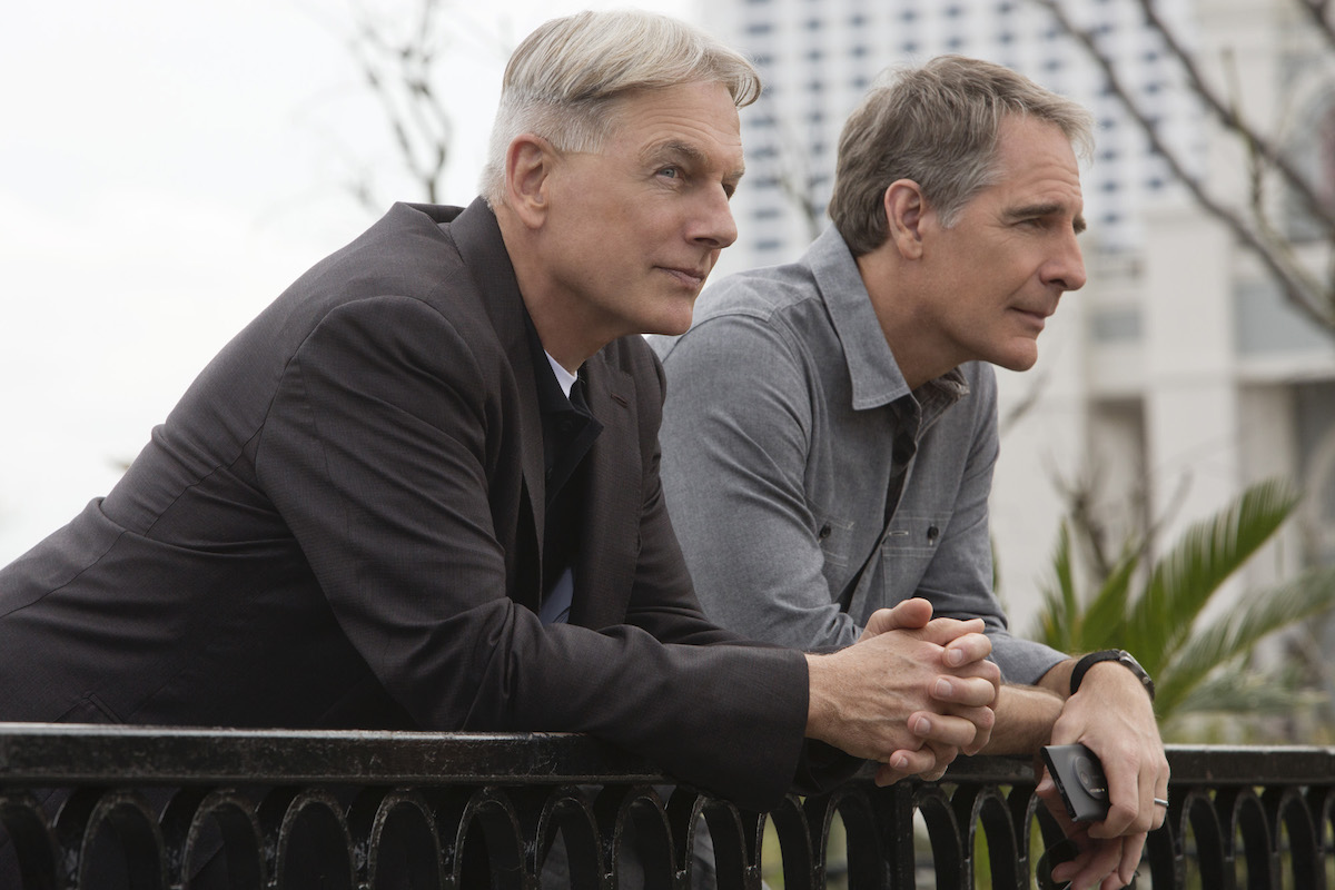 Gibbs (Mark Harmon, left) and NCIS Special Agent Dwayne Cassius Pride (Scott Bakula, right) chase leads in New Orleans after evidence points to a copycat of the infamous Privileged Killer on the conclusion of a two-part episode of NCIS, Tuesday, April 1 (8:00-9:00 PM, ET/PT) on the CBS Television Network