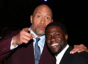 Dwayne Johnson and Kevin hart, johnson is one of the celebrities Americans trust most when voting