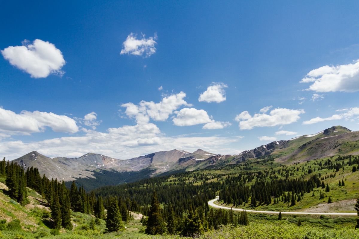 landscape photo of Cottonwood Pass, Colorado in the afternoon