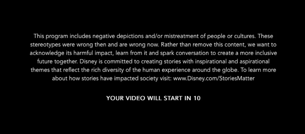 Disney warning on disney+ movies