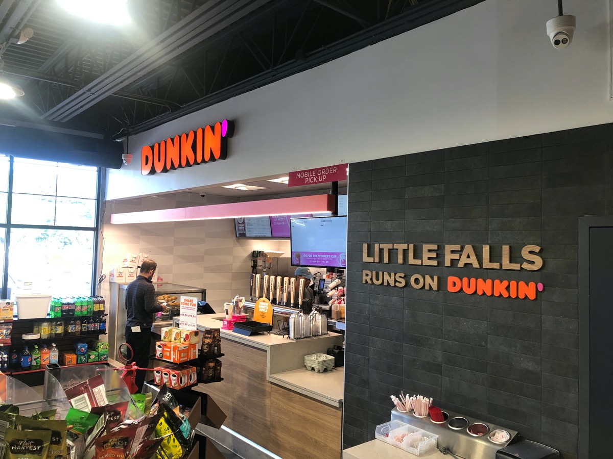 gas station dunkin store