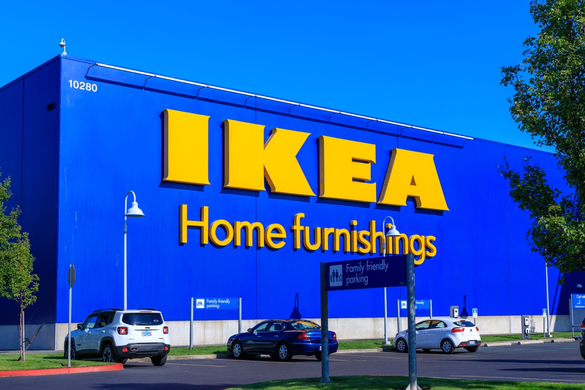 Portland, Oregon - Aug 29, 2018 : IKEA Home Furnishings Store. Located in Cascades Pkwy.