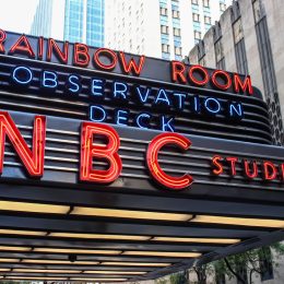 NBC sign outside SNL studio