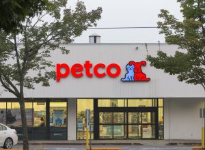 Seattle, Washington, USA - August 21 2018: Entrance of a pet products and services retailer