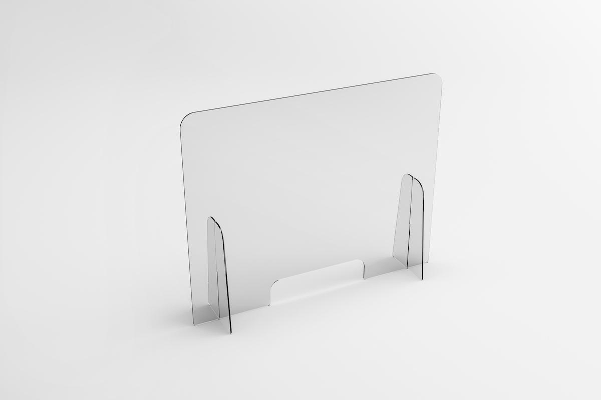 plexiglass shield to prevent spread of COVID