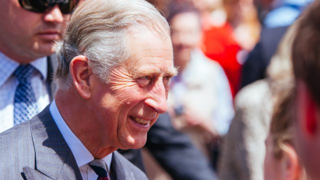 prince charles during public media appearance outdoors
