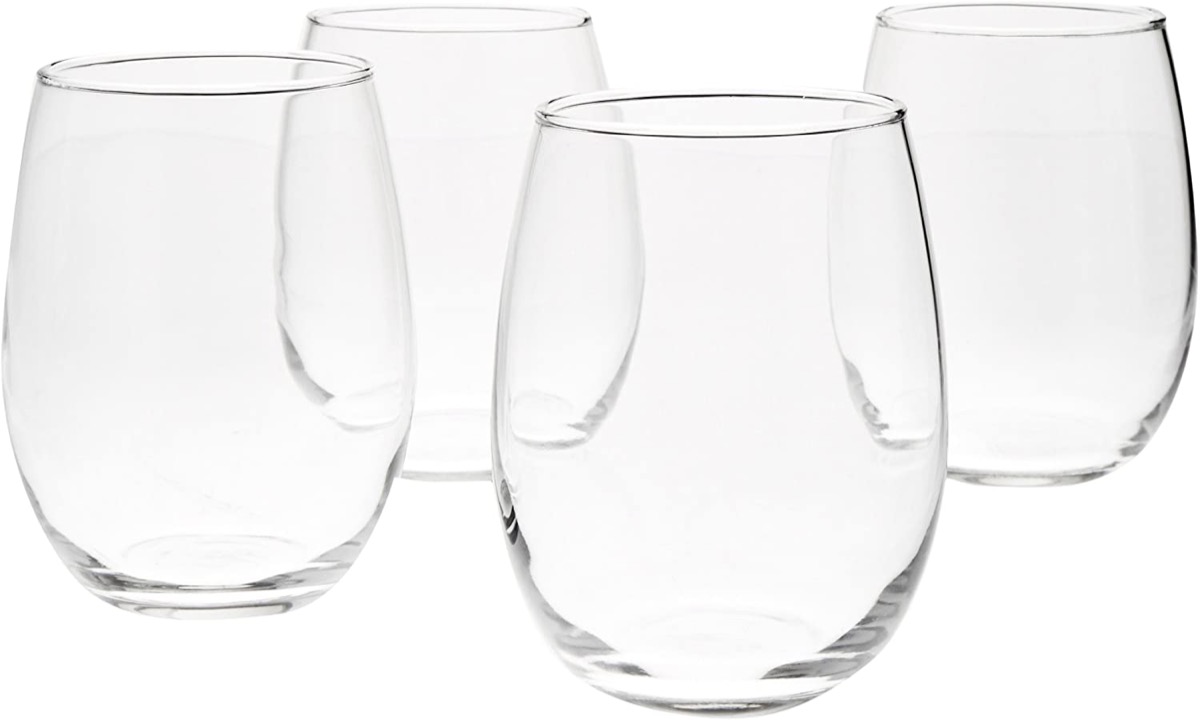 stemless wine glasses