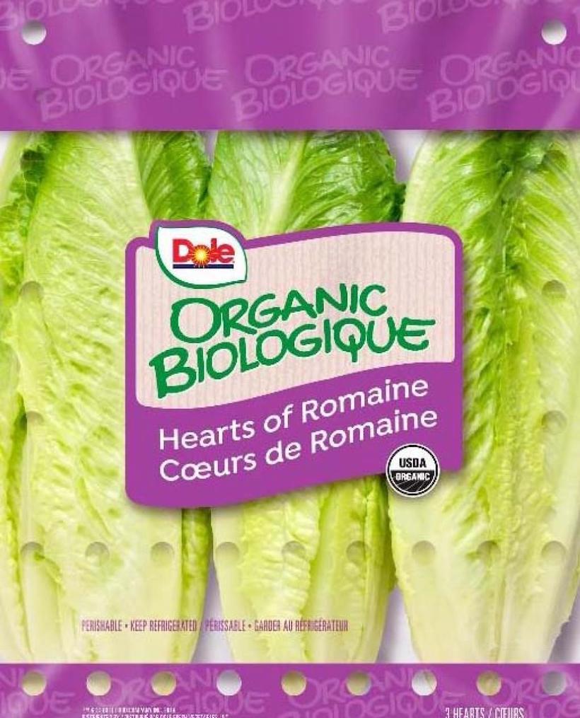 Dole organic romaine hearts