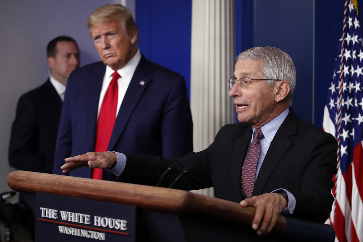Fauci and Trump