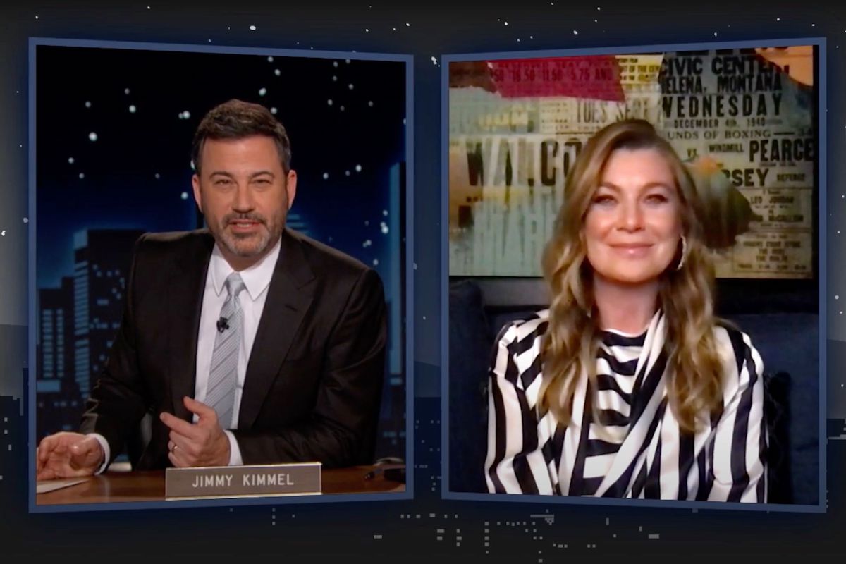 Ellen Pompeo talks about "Grey’s Anatomy" Season 17 premiere on "Jimmy Kimmel Live"
