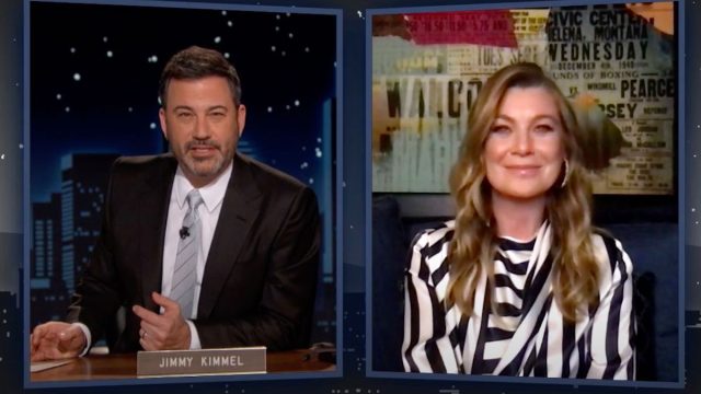 Ellen Pompeo talks about "Grey’s Anatomy" Season 17 premiere on "Jimmy Kimmel Live"