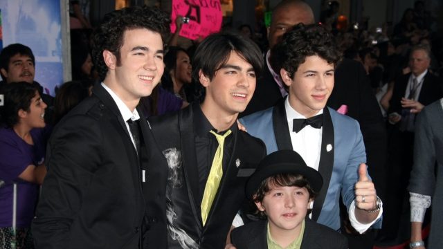Jonas Brothers with brother Frankie