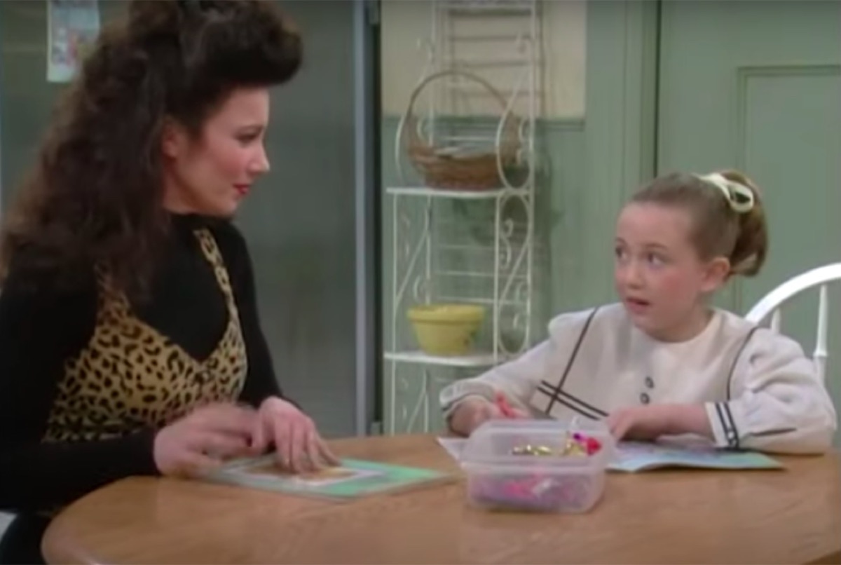 Fran Descher and Madeline Zima in The Nanny