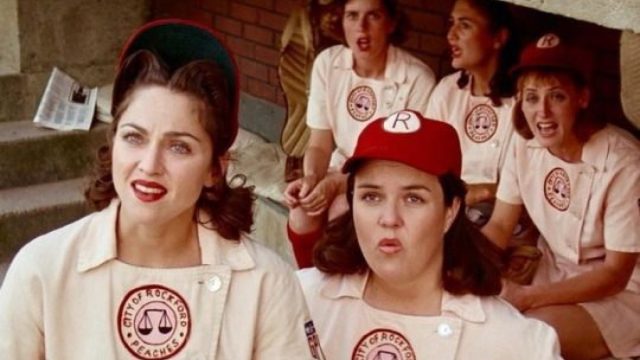 a league of their own almost starred Jane Lynch