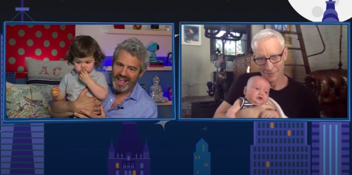 Andy Cohen and Anderson Cooper introducing their sons to each other