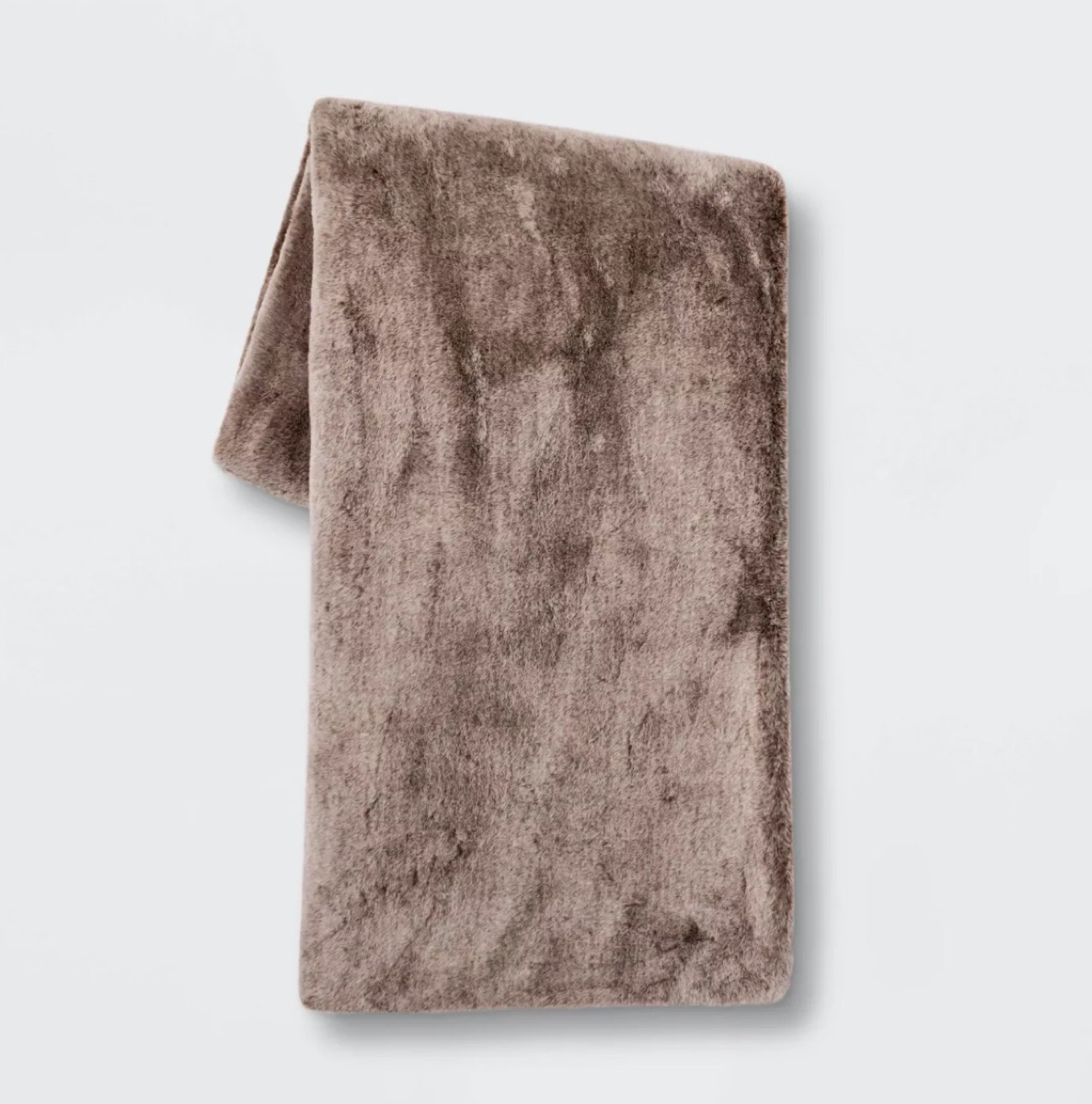 brown faux fur blanket