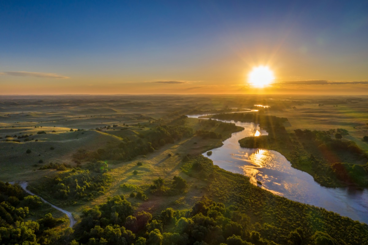 landscape photo of Halsey, Nebraska at sunrise