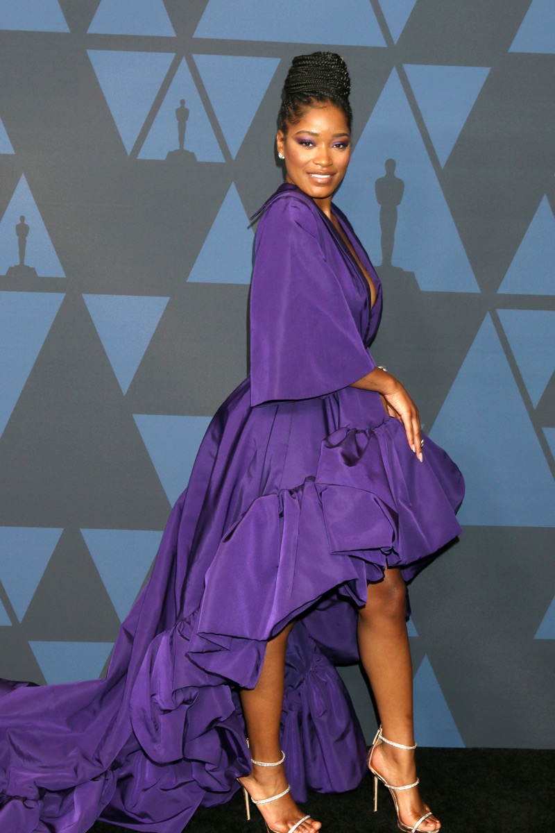 Keke Palmer wears purple dress at the 11th Annual Governors Awards in 2019
