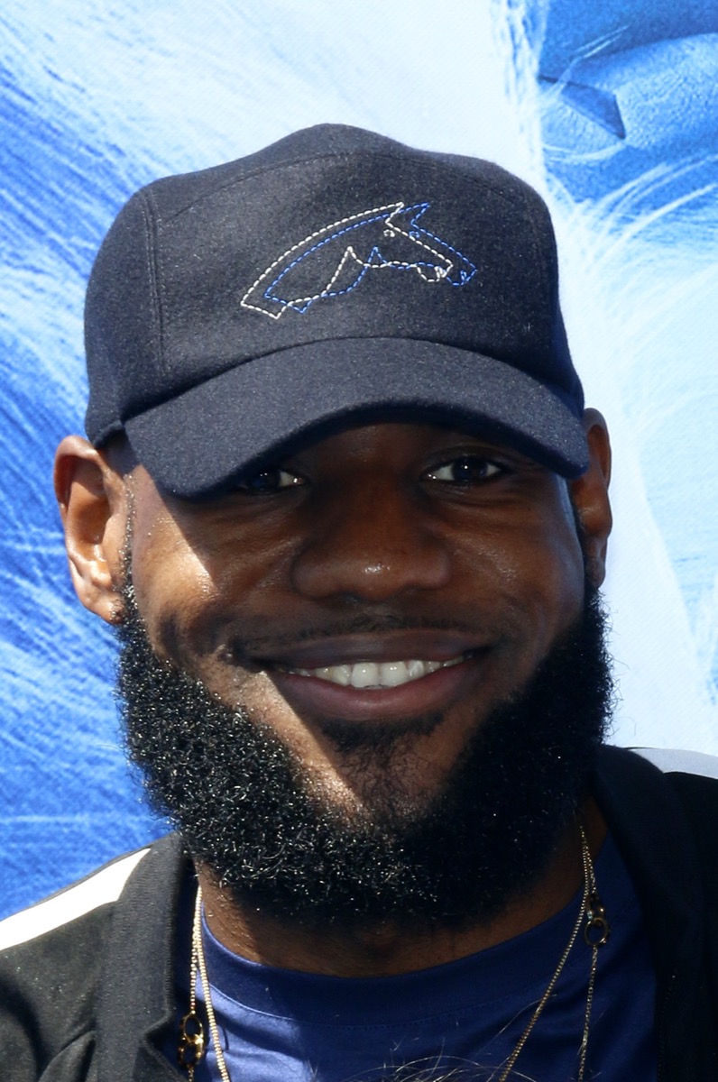 LeBron James at the premiere of 'Smallfoot' in 2018