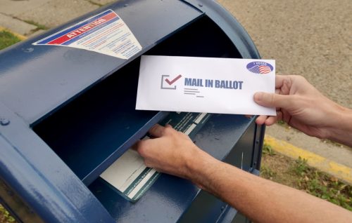 Mail-in voting ballot