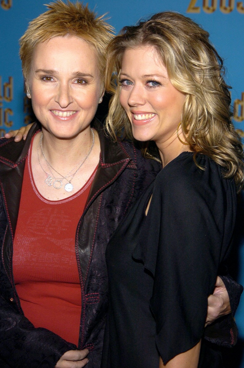 Melissa Etheridge and Tammy Lynn Michaels at The World Music Awards in 2005